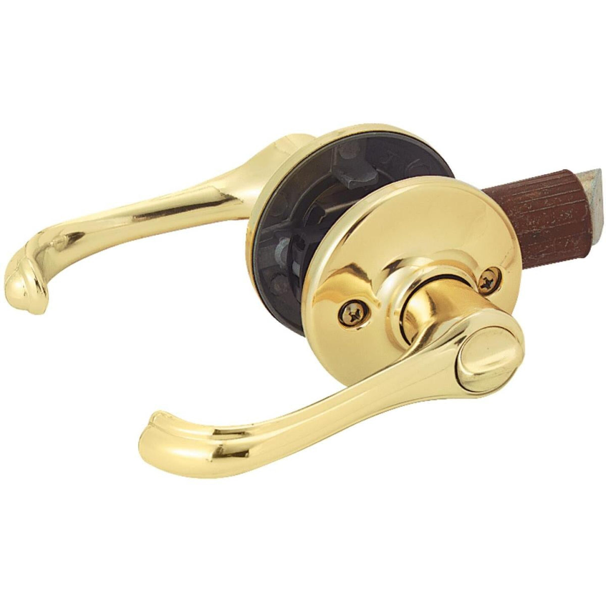 ギター DeliciousTaylormade DOORZ BrasstyMaster Kwikset Polished Brass Dorian Privacy Door Lever - Swanton, OH