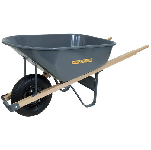Ames True Temper 6 Cubic Foot Steel Wheelbarrow