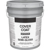Cover Coat Latex Semi-Gloss Interior Wall Paint, White, 5 Gal.
