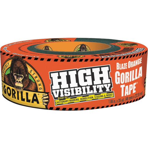 Gorilla 1.88 In. x 35 Yd. Heavy-Duty Duct Tape, High Visibility