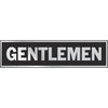 Hy-Ko Brushed Aluminum Restroom Sign, Gentlemen