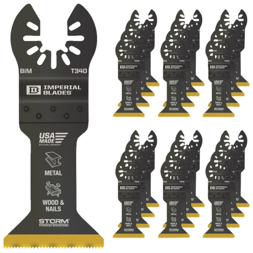 Imperial Blades 1-3/4 In. ONE FIT Titanium STORM Wood/Metal Oscillating Blade (25-Pack)