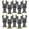 Imperial Blades ONE FIT 1-3/8 In. Titanium STORM Carbide Extreme Metal Cutting Oscillating Blade (10-Pack)