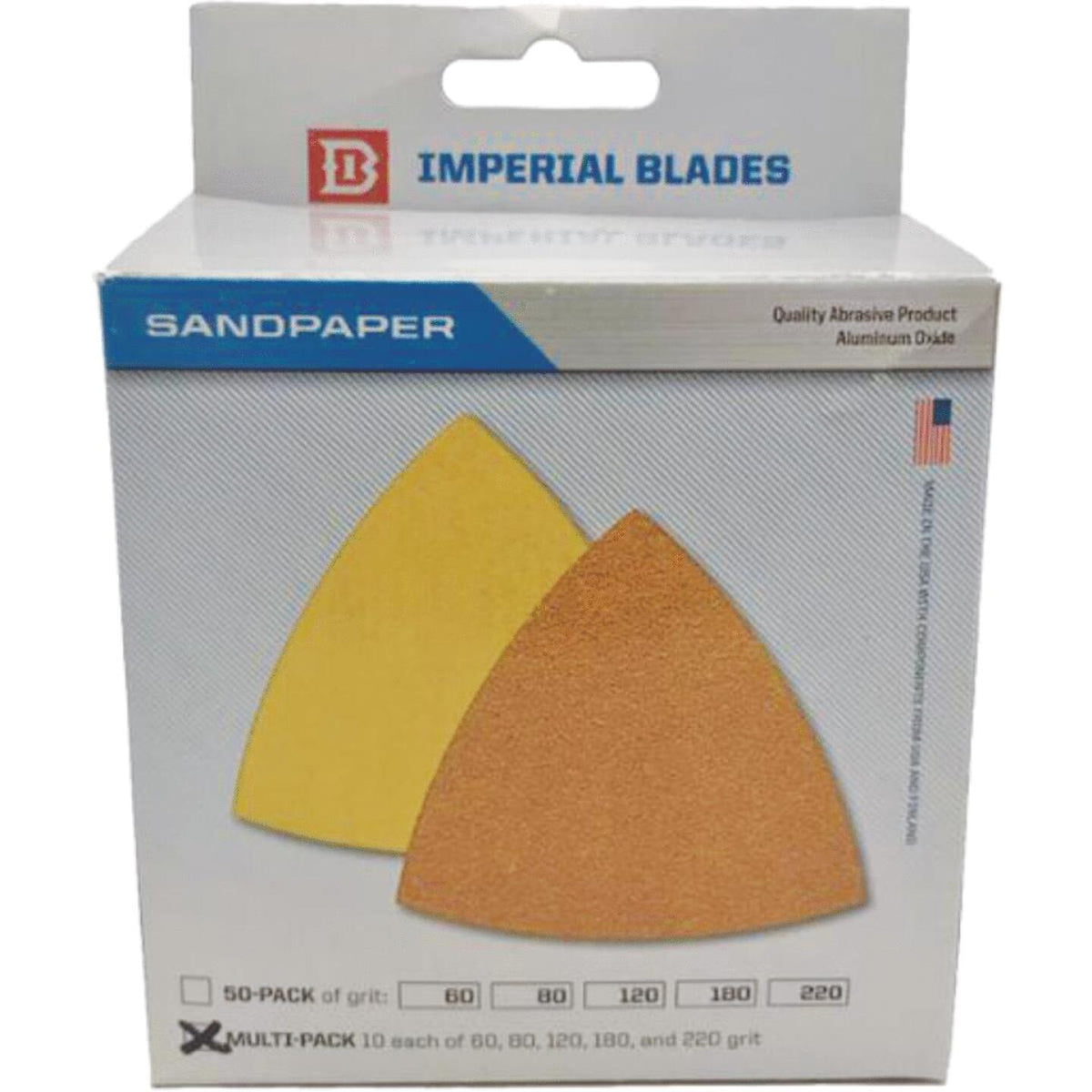 Imperial Blades ONE FIT Oscillating Triangle Sandpaper Variety Pack (50 ...