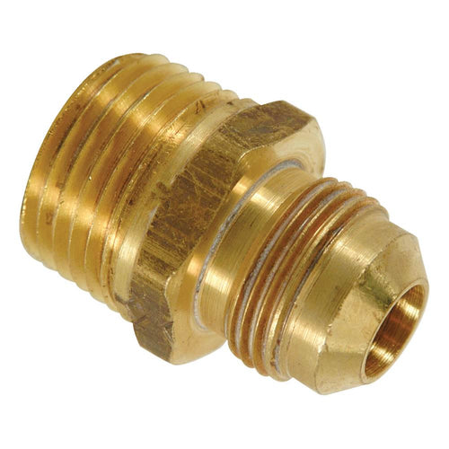 BrassCraft 3/8 in. O.D. Tube (9/16-24 Thread) x 3/8 in. MIP (Tapped 1/8 in. FIP)