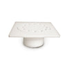 Braxton Harris Company 6″ x 6″ w/ 1-1/2″ x 2″ Outlet PVC Bell Trap Drain w/ Snap-in Lid (strainer)