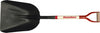 Razor-Back #10 Western Pattern Steel Scoop With Wood Handle And Steel D-Grip