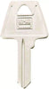 Hy-Ko Products Keyblank American AM6, Brass, Nickel Plated