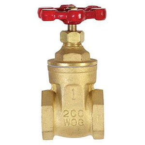 B & K Industries Gate Valve Forged Brass 1