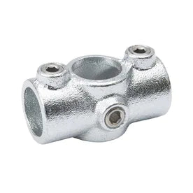 B & K Industries Galvanized Two Socket Crossover Fitting Tee 90 Degree 1-1/4 in.