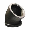 B & K Industries Black 45° Elbow 150# Malleable Iron Threaded Fittings 2 1/2