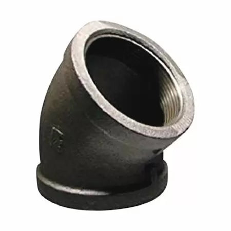 B & K Industries Black 45° Elbow 150# Malleable Iron Threaded Fittings 2 1/2
