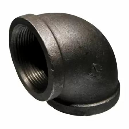 B & K Industries Black 90° Elbow 150# Malleable Iron Threaded Fittings 4