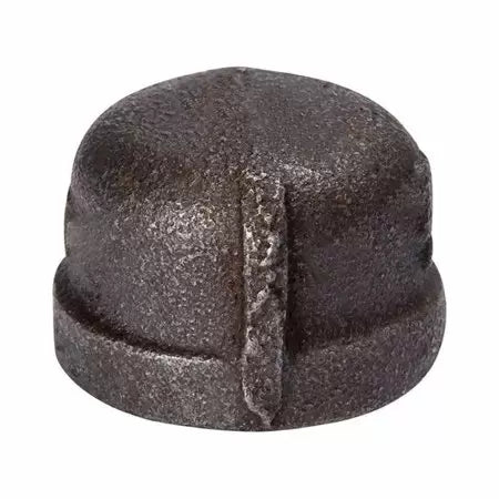 B & K Industries Black Cap 150# Malleable Iron Threaded Fittings 2 1/2