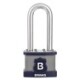 Brinks Commercial 44mm XT Series Commercial Laminated Steel Padlock with 2 3/8 Shackle, 3-Pack - Weather Resistant and Hardened Boron Steel Shackle