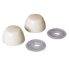 Fluidmaster Toilet Bowl Bolt Caps, Bone