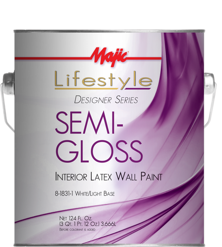 Yenkin Majestic Interior Semi-Gloss White Tint Base 1 Gallon