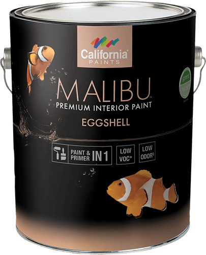 California Products Malibu Premium Interior Paint Eggshell  - Tint Base 1 qt.