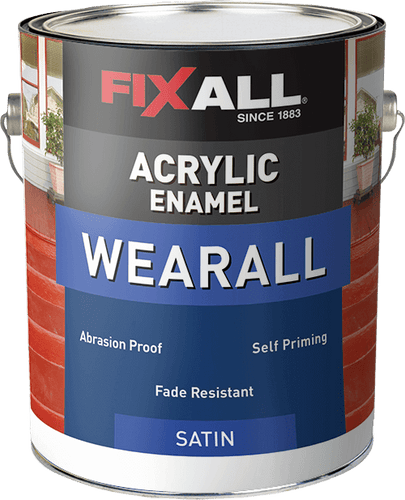 FixAll   Wearall Acrylic Satin Paint - Medium Base - 1 Gallon