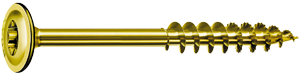 SPAX® PowerLags® T-Star Washer Head, Interior Construction Screws, Yellow Zinc #8 x 2-1/2 in.