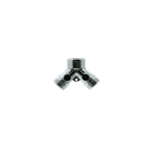 Road & Home Dual Shut-Off Hose Y, Metal