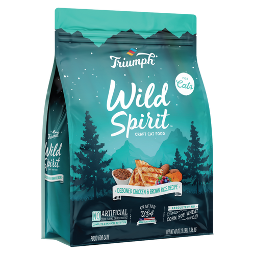 Triumph Wild Spirit Chicken & Brown Rice Recipe Cat Food 3 lbs