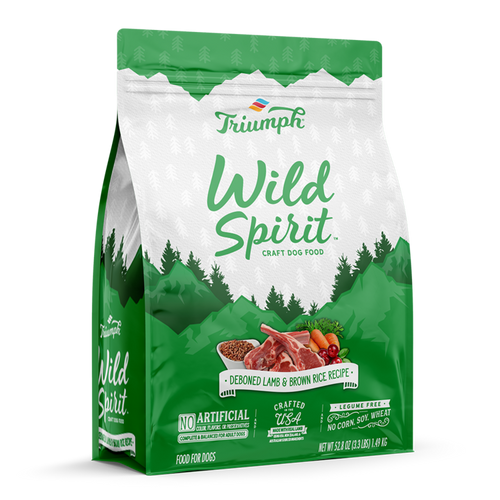 Triumph Wild Spirit Lamb & Brown Rice Recipe Dog Food 15 lb