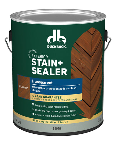 Duckback Transparent Honeywood Stain and Sealer 1 Gallon