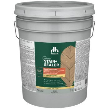 Duckback® Semi-Transparent Neutral Base Exterior Stain + Sealer 5 Gallon
