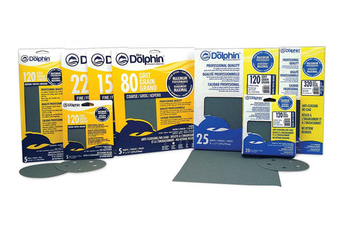 Blue Dolphin Abrasives 320 Grit Anti-Clogging No Load Sandpaper 9 x 11 5 Pack