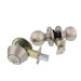 Guard Security Ball Knob Combo-Pack, Single Cylinder, Satin Nickel
