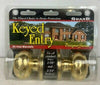 Guard Security Keyed Entry Lockset w/2 Cylinder Deadbolt Polished Brass