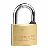 Guard Security Padlock with 1-1/2-Inch Standard Shackle, Solid Brass