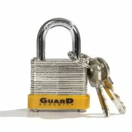 Guard Security Laminated Steel Padlock with 1-1/4-Inch Standard Shackle