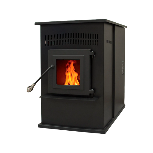 Summers Heat Pellet Stove- 24,000 BTU 120-Lb Hopper