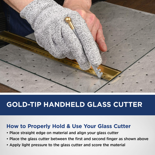 Fletcher 01 Carbide and Steel Wheel Hand-held Glass Cutting Tool