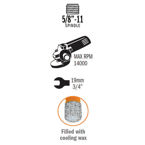 CMT 552-706, Dia-mond Dry Hole Saws, 1/4