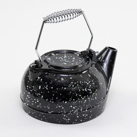 United States Stove Enameled Porcelain Steamer Kettle