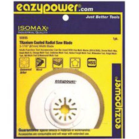 Eazypower Oscillating Hss Radial Saw Blade, Titanium Coated, 3-7/16 In.