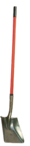 Bowman Handles 40001B Square Point Shovel Hollowblock (Open Back)