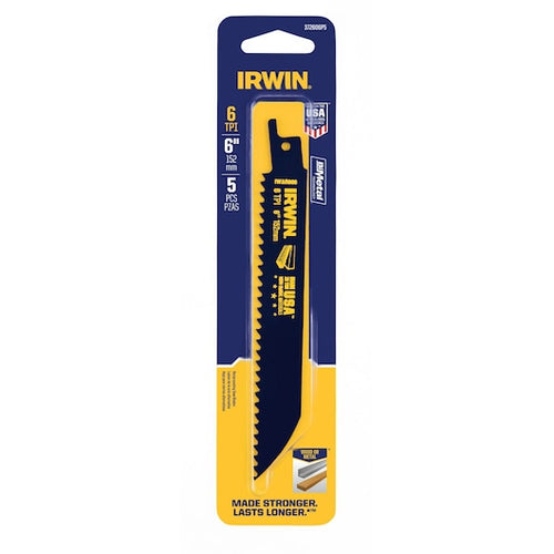 Irwin Metal & Wood Cutting Reciprocating Bi-Metal Blades 6 6 Tpi