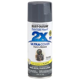 Painter's Touch 2X Spray Paint, Gloss Dark Gray, 12-oz.