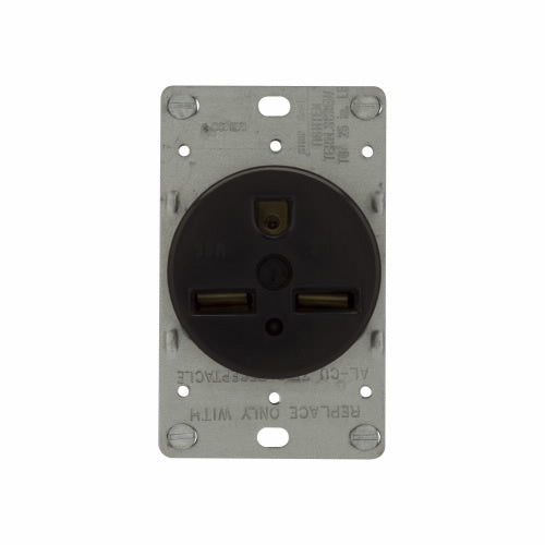 Eaton Cooper Wiring Power Device Receptacle 30A, 250V Black