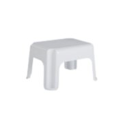 Rubbermaid Plastic Step Stool, 1-Step 9.4 in. H x 12.7 in. W x 15.7 in. White