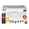 LED Light Bulbs, BR30, Soft White, 650 Lumens, 9.5-Watt, 6-Pk.
