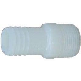 Pipe Fitting, Insert Adapter, White Nylon, 3/4-In., MIP x Insert