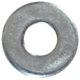 Flat Washers, Zinc-Plated Steel, 1/4-In., 20-Pk.