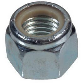 Lock Nuts, 6-32 Coarse Thread, Nylon Insert, Zinc-Plated Steel, 100-Pk.