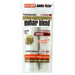 Jumbo-Koter Paint Roller Cover, Mohair Blend, 1/4 x 4.5-In., 2-Pk.