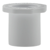 Plumbeeze White PVC Schedule 40 Fittings Spigot x FPT Bushing  1/2 x 1/4